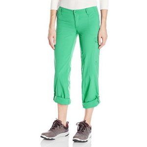Womens size 16 Columbia Aruba outdoors Roll up Pants mint green Omni shade NWT